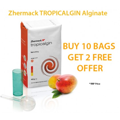 Zhermack Tropicalgin Chromatic Colour Change Alginate - Fast Set C302240 - 453g - BUY 10 GET 2 FREE PROMO OFFER 